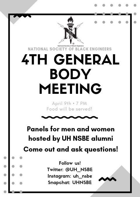 UH NSBE Alumni to Share Industry Insights With Students